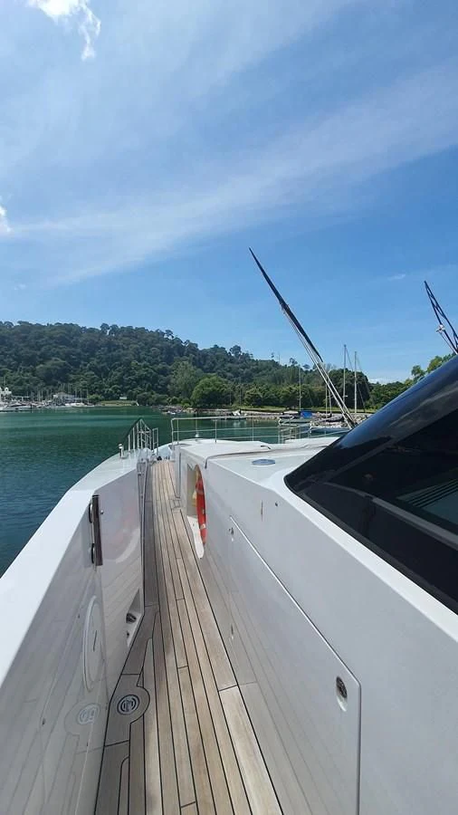 a boat on the water aboard CALYPSO Yacht for Charter