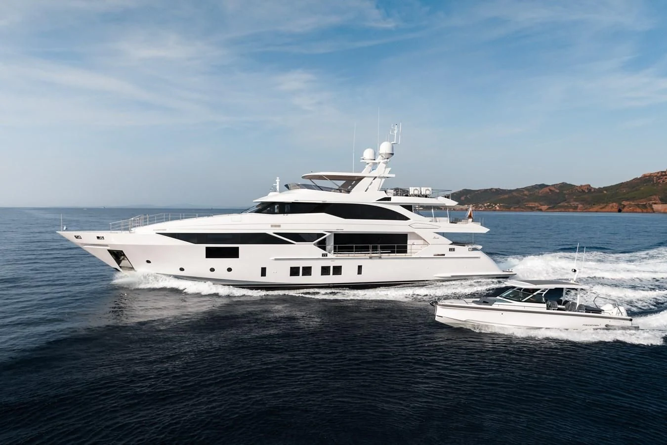 a boat on the water aboard CALYPSO Yacht for Charter