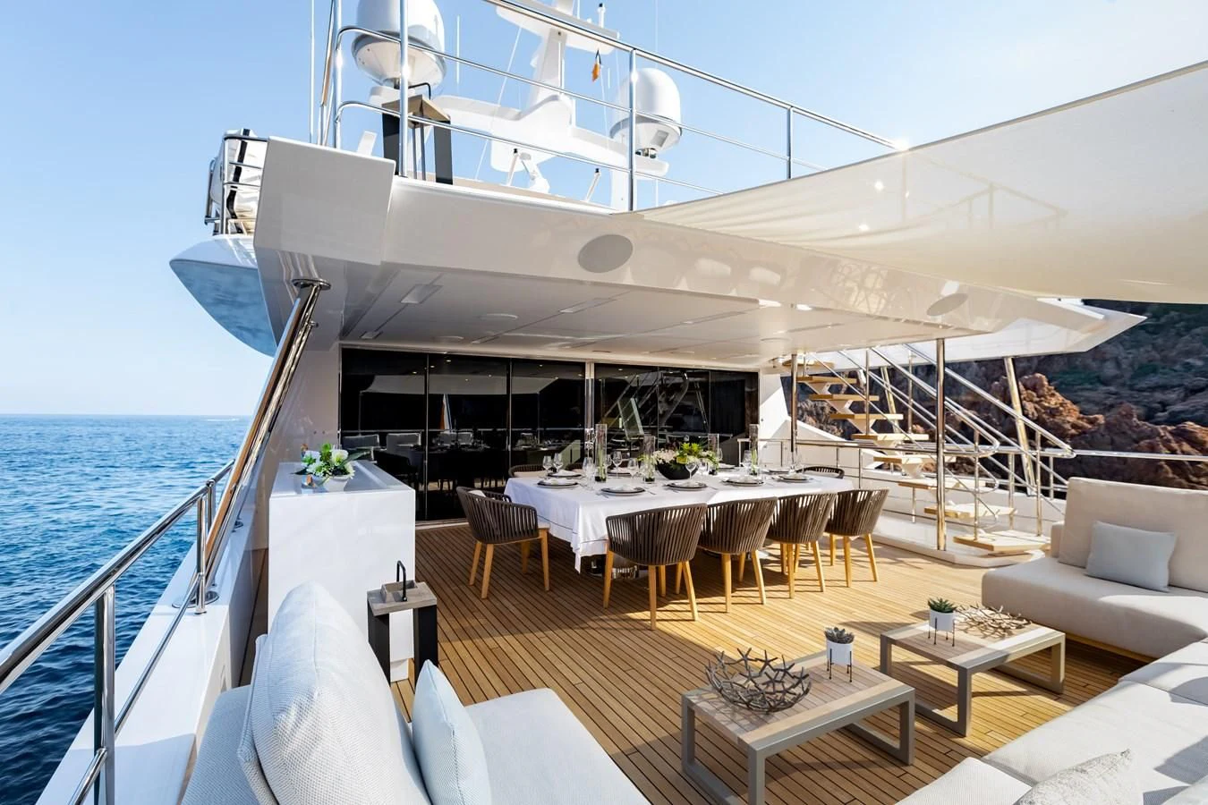 a boat on the water aboard CALYPSO Yacht for Charter