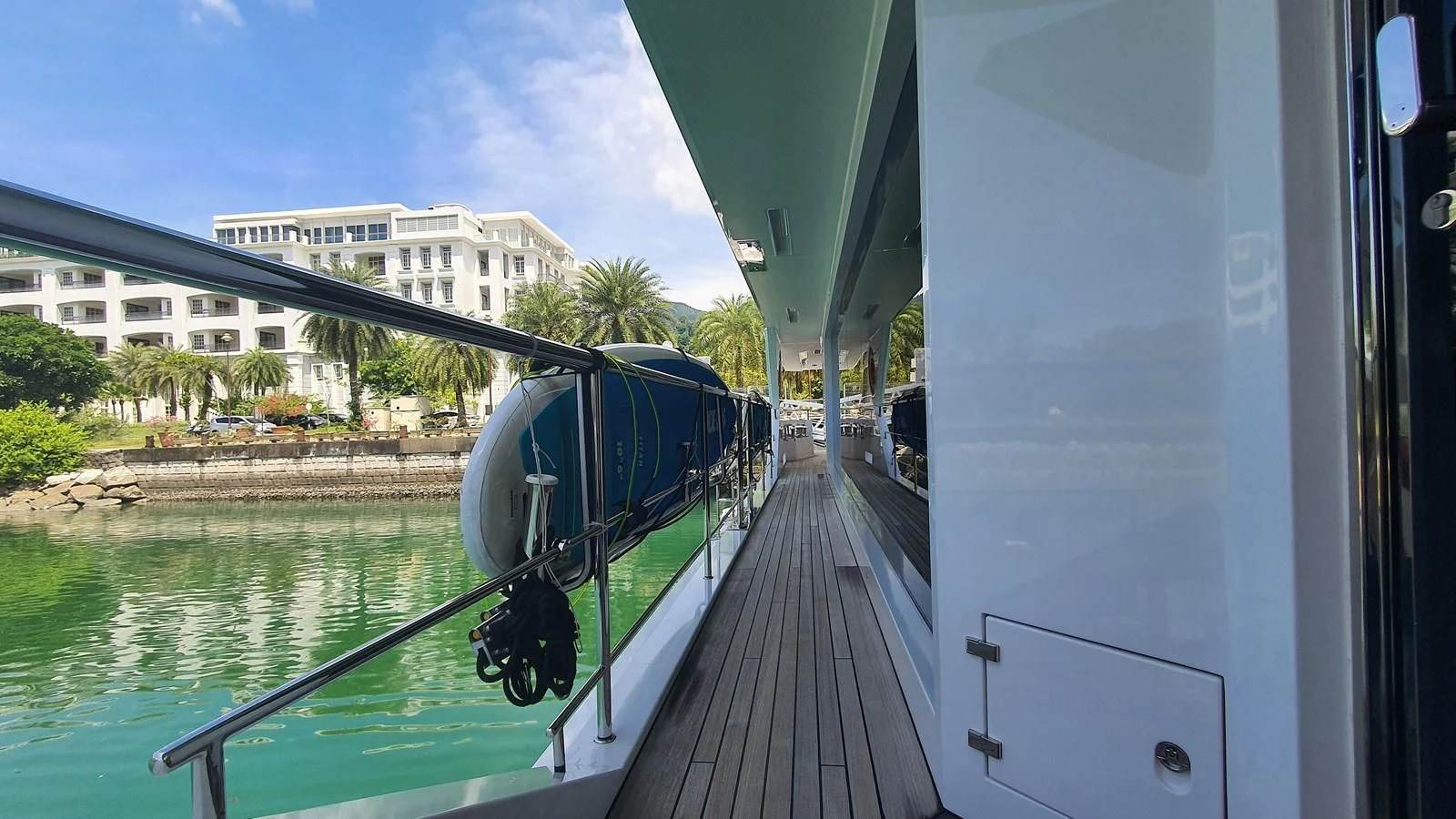 a boat on a body of water aboard CALYPSO Yacht for Charter