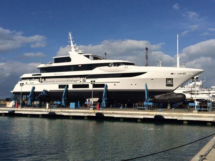 a large white yacht aboard SURPINA Yacht for Sale