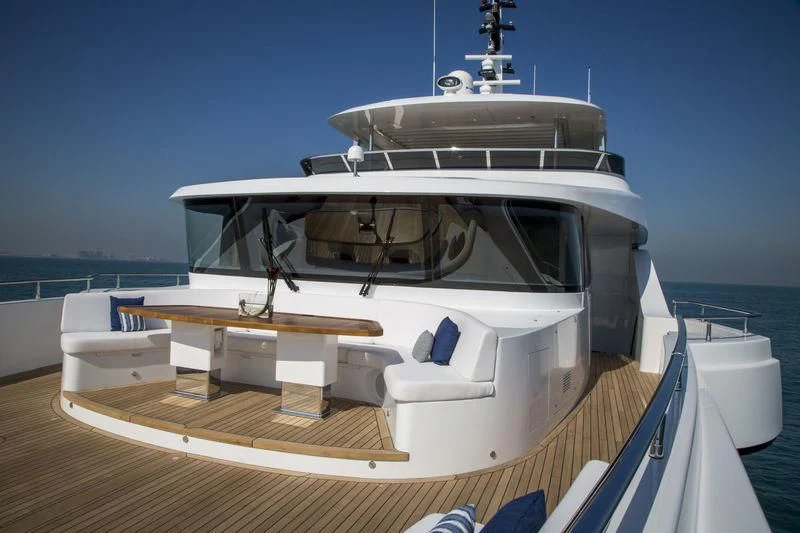 a boat on a dock aboard C'EST LA VIE Yacht for Sale