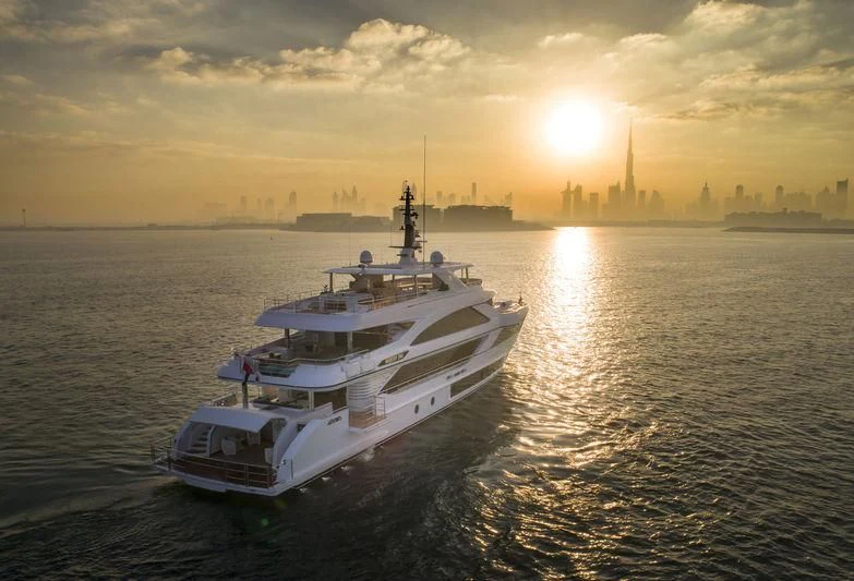 a boat on the water aboard C'EST LA VIE Yacht for Sale