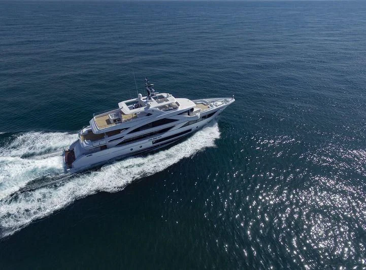 a ship in the ocean aboard C'EST LA VIE Yacht for Sale