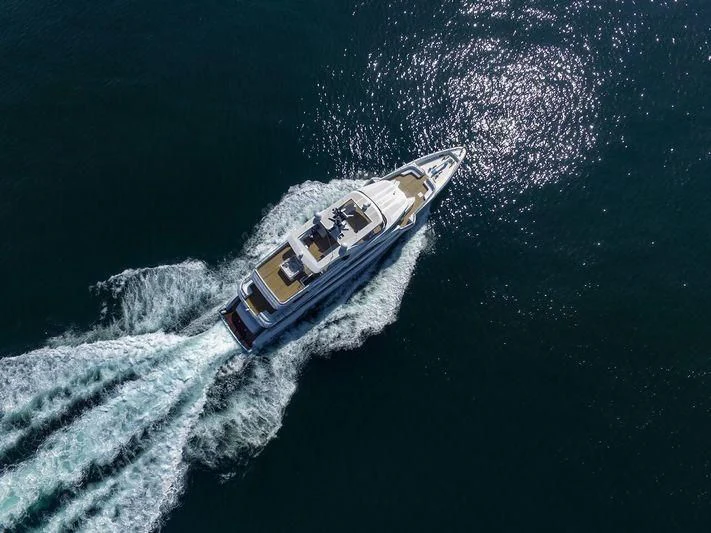 a boat in the water aboard C'EST LA VIE Yacht for Sale