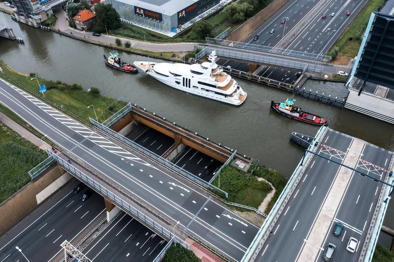 boats on a river aboard ACTA Yacht for Charter