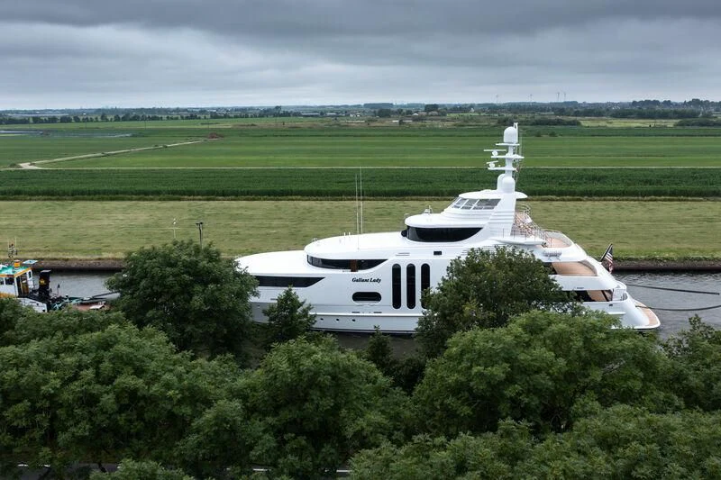 a white yacht in a body of water aboard ACTA Yacht for Charter