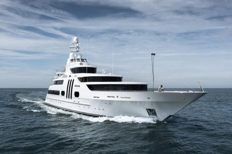 a white yacht on the water aboard ACTA Yacht for Charter