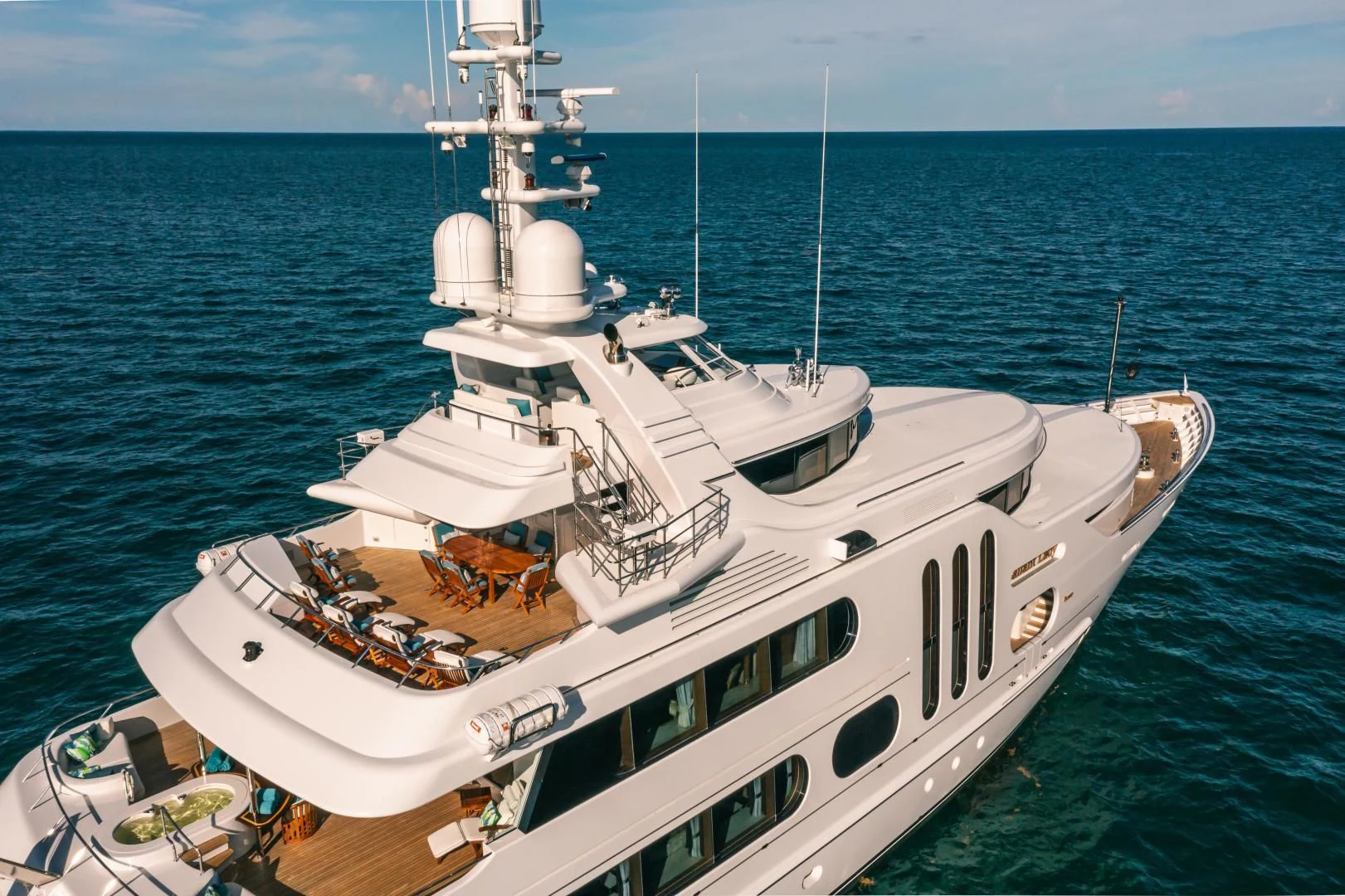 a boat in the water aboard ACTA Yacht for Charter