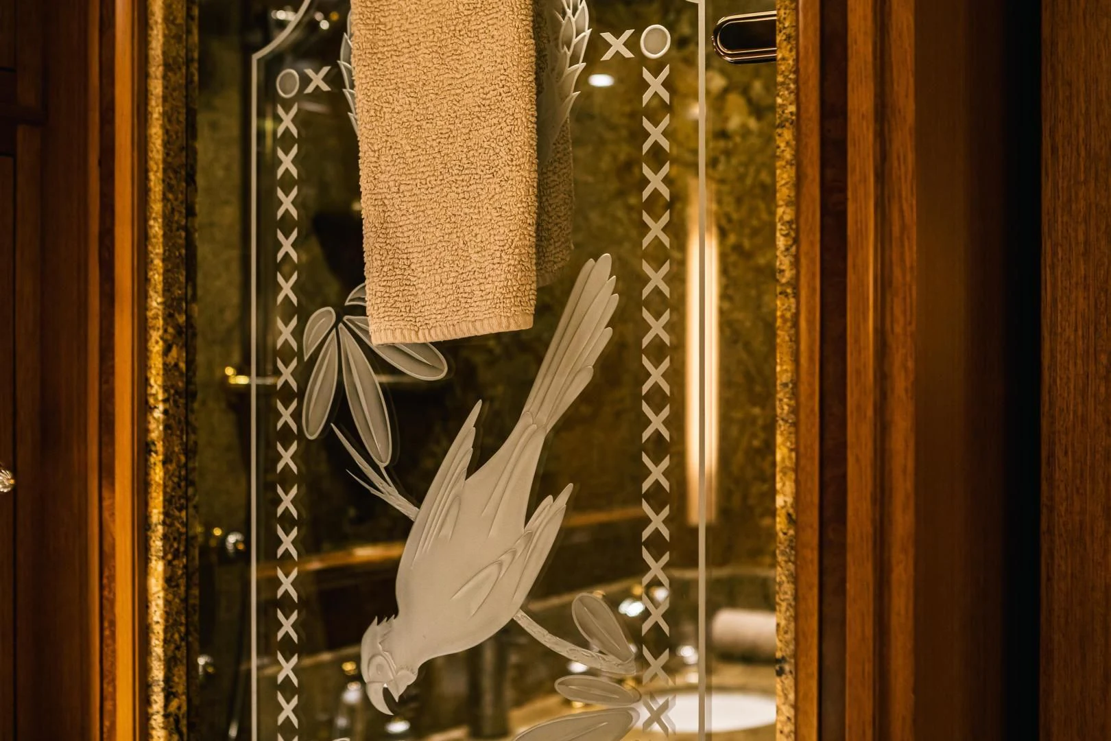 a fish in a tank aboard ACTA Yacht for Charter