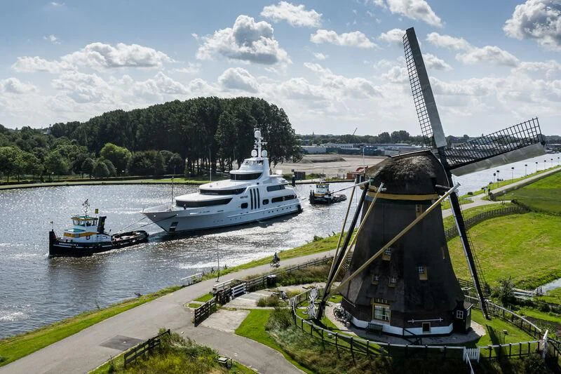 boats on a river aboard ACTA Yacht for Charter