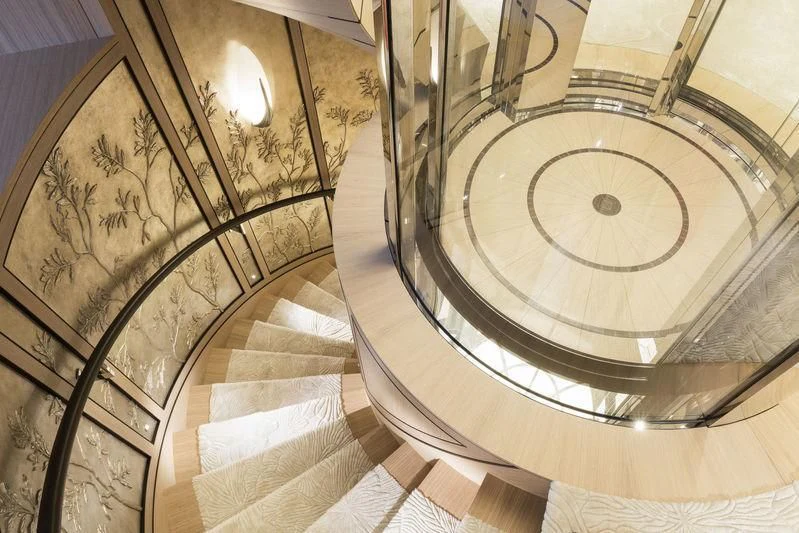 a large domed building aboard JOY Yacht for Sale