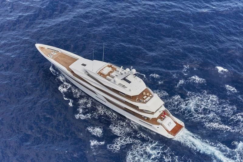 a space ship in the ocean aboard JOY Yacht for Sale