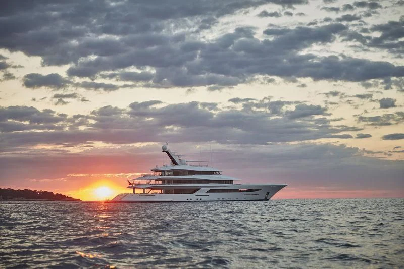 a boat in the water aboard JOY Yacht for Sale