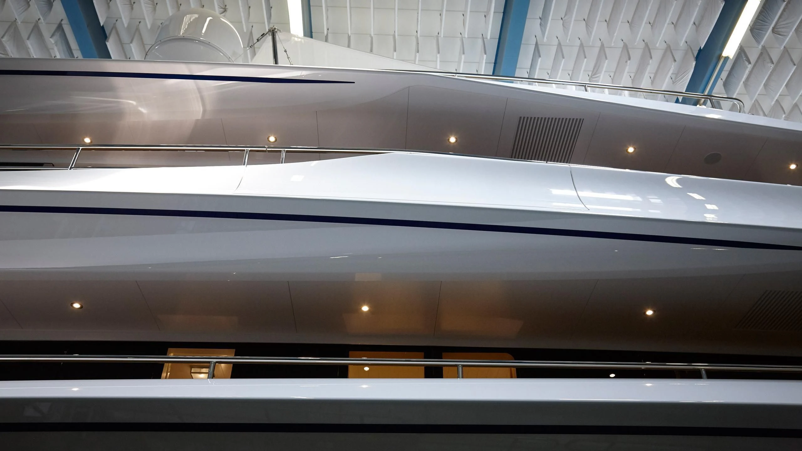 a close-up of a building aboard JOY Yacht for Sale