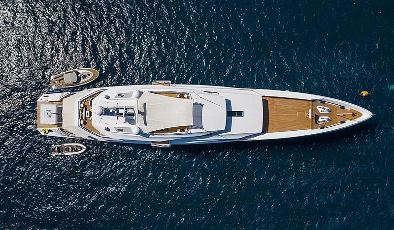 a space ship on a surface aboard JOY Yacht for Sale