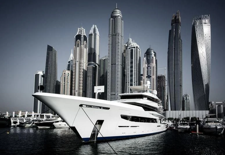 a white yacht in the water aboard JOY Yacht for Sale