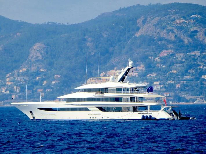 a boat in the water aboard JOY Yacht for Sale