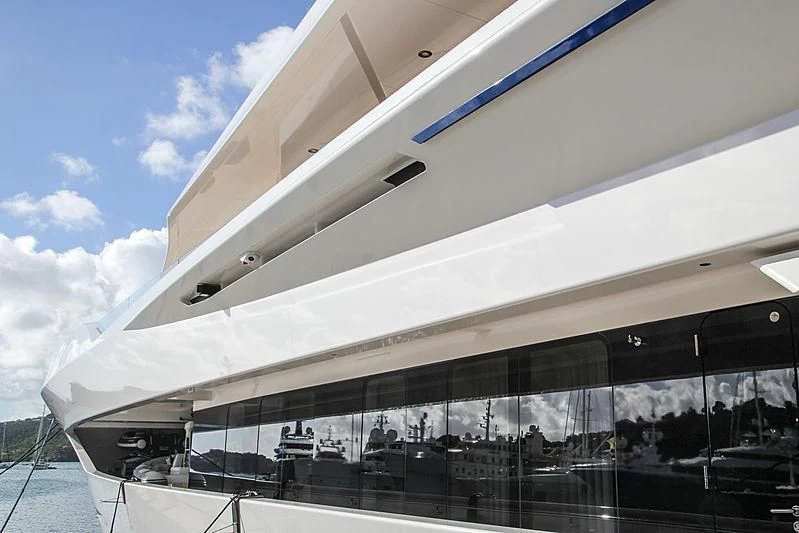the outside of a building aboard JOY Yacht for Sale