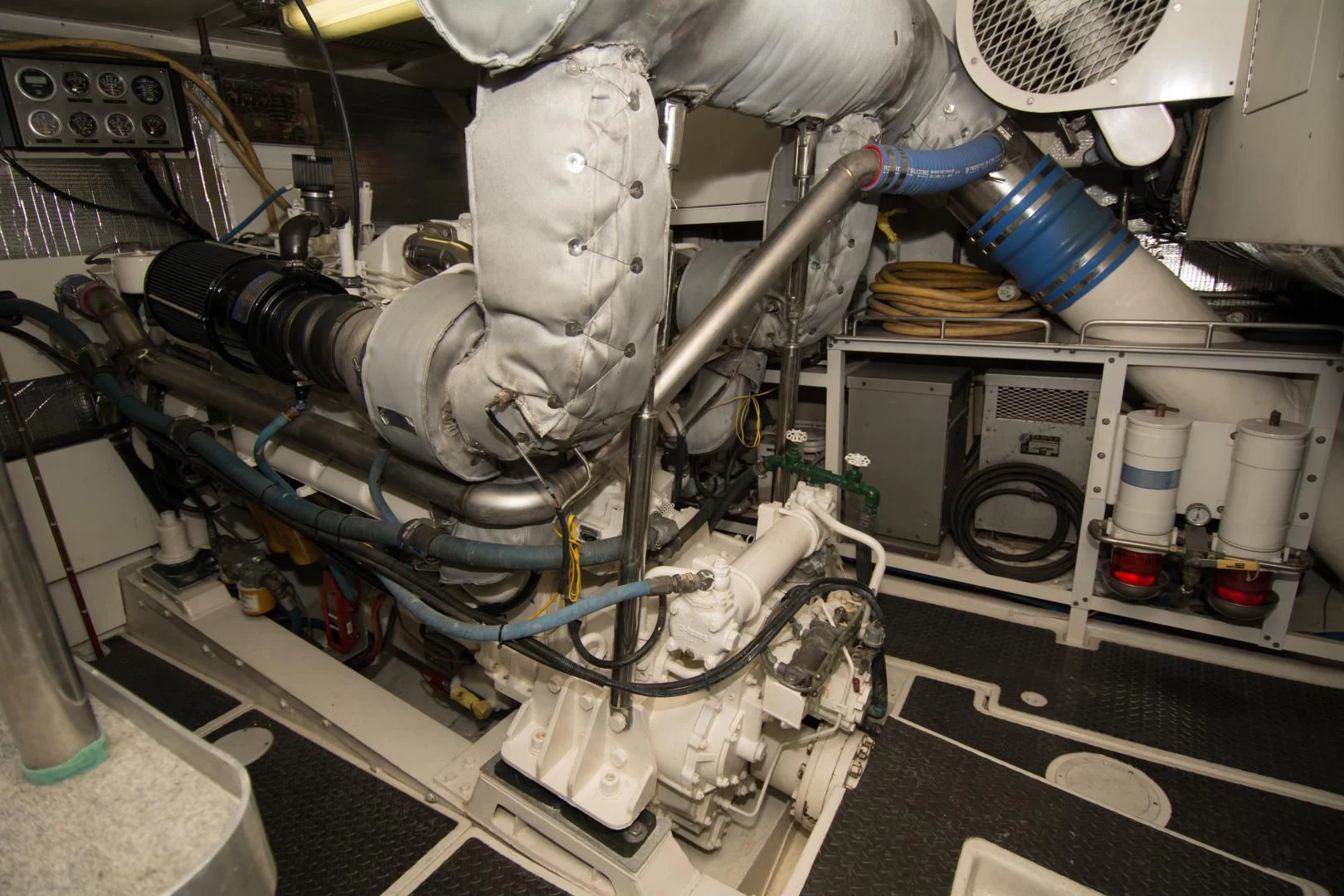 a machine with a large metal cylinder aboard WHISKEY DAWN Yacht for Sale