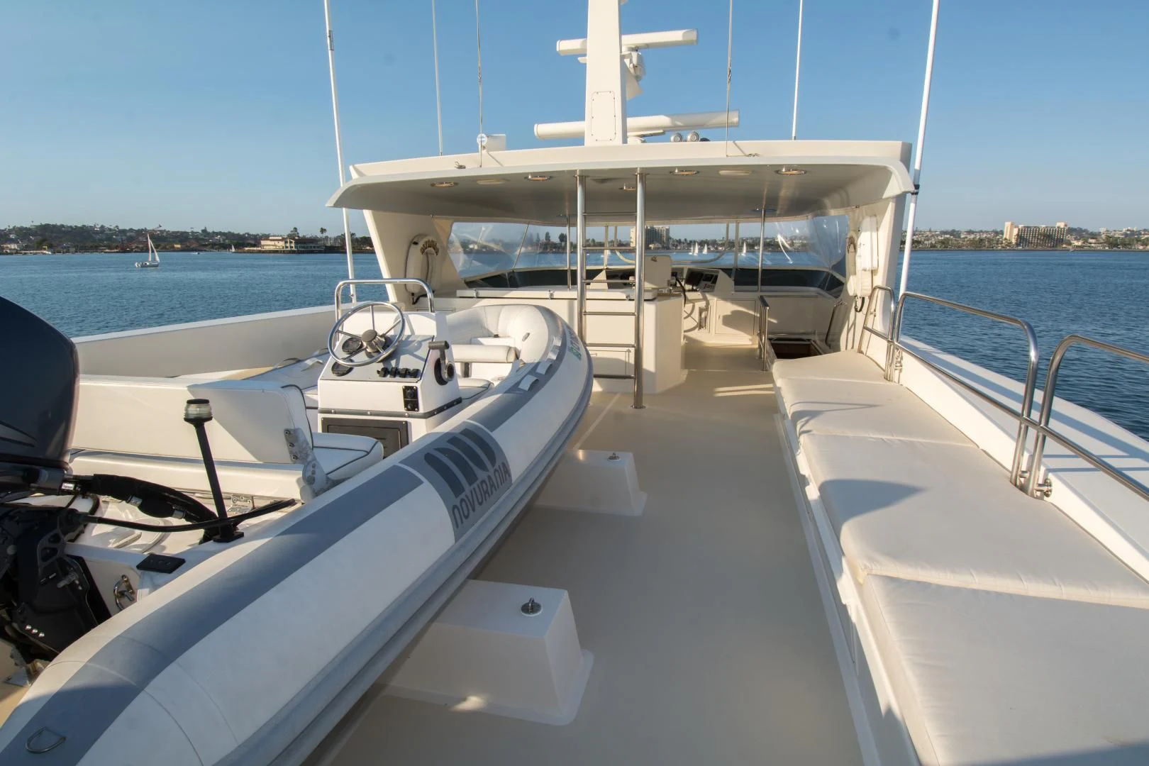a boat on the water aboard WHISKEY DAWN Yacht for Sale
