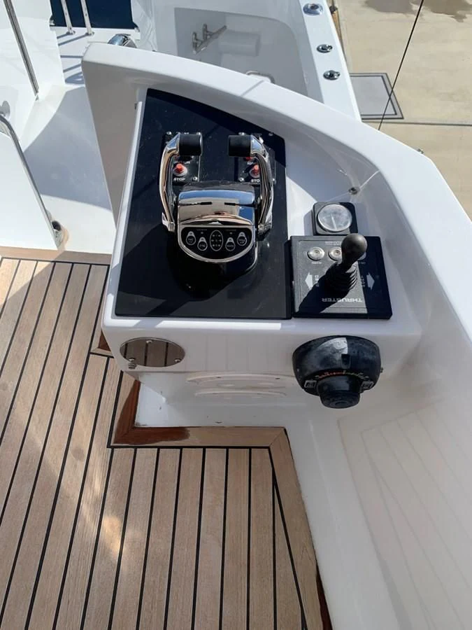 a white box with a black object inside aboard WHISKEY DAWN Yacht for Sale