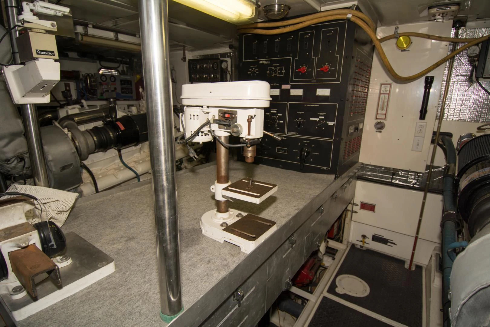 a machine in a room aboard WHISKEY DAWN Yacht for Sale