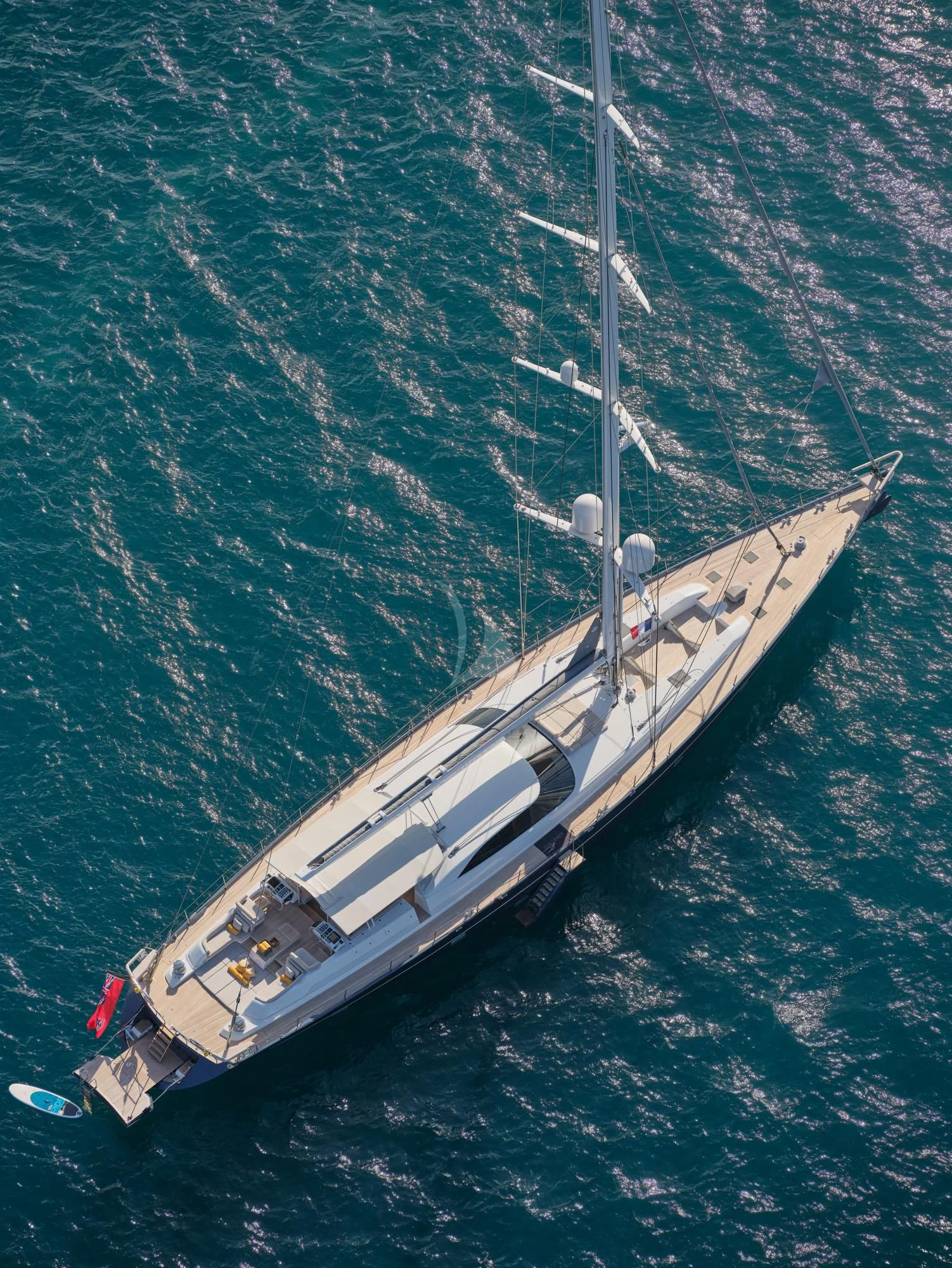 a boat in the water aboard GUILLEMOT Yacht for Sale