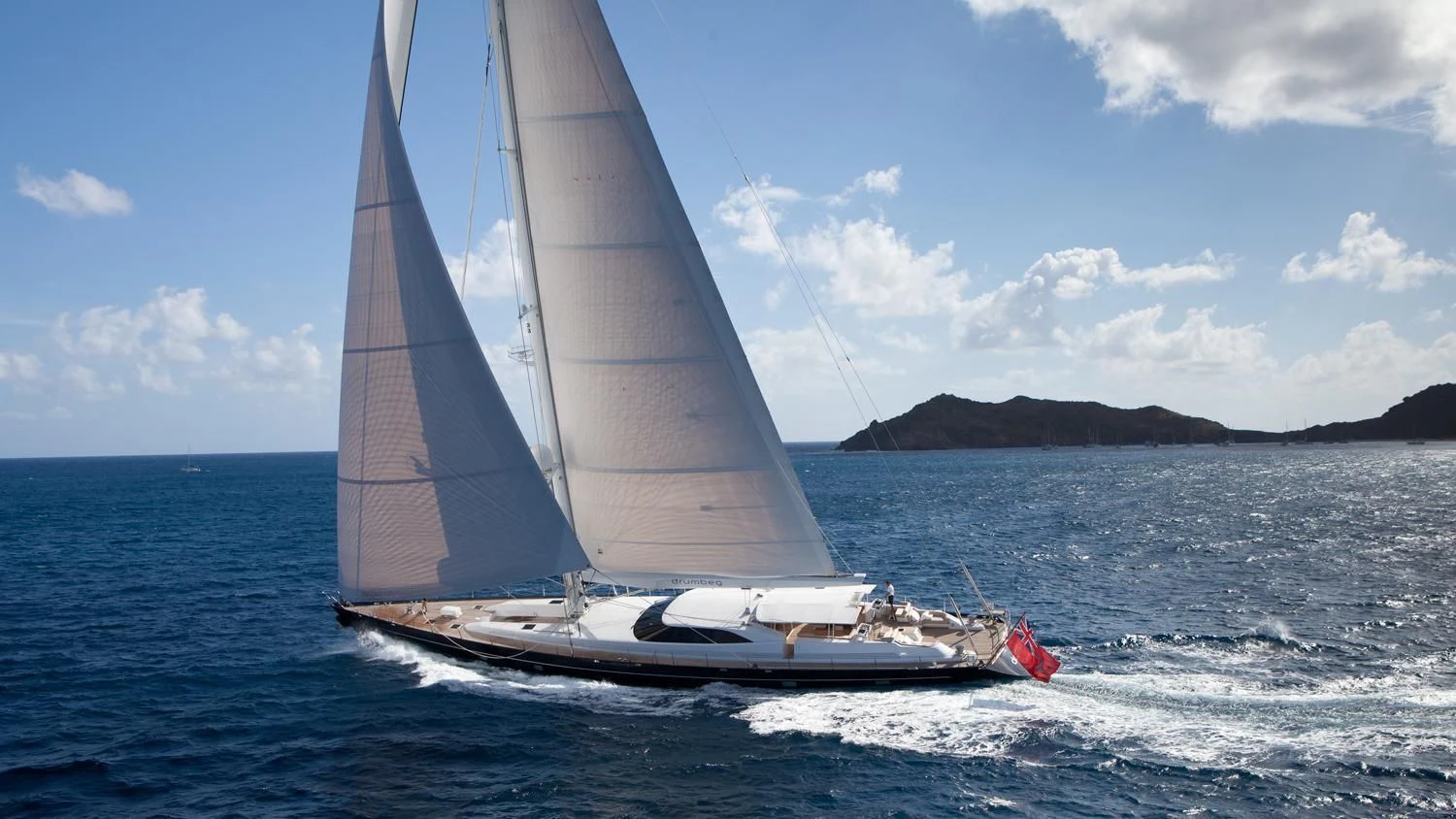 a sailboat on the water aboard GUILLEMOT Yacht for Sale