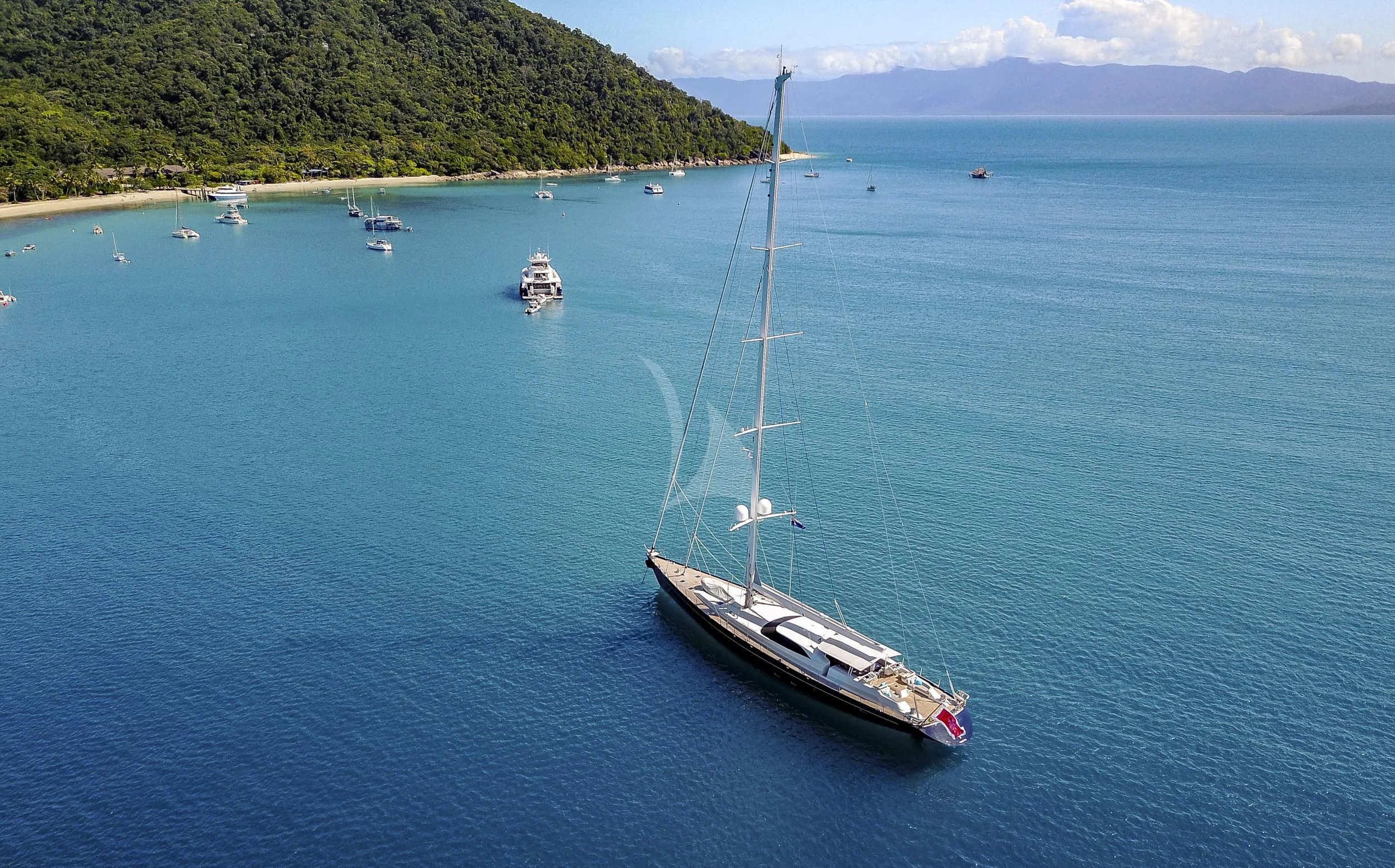 a boat in the water aboard GUILLEMOT Yacht for Sale