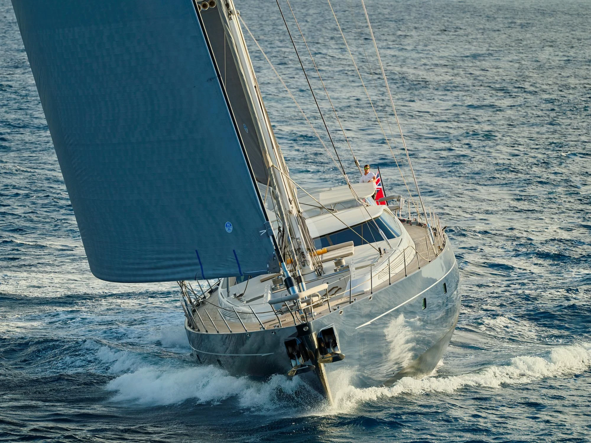 a boat on the water aboard GUILLEMOT Yacht for Sale