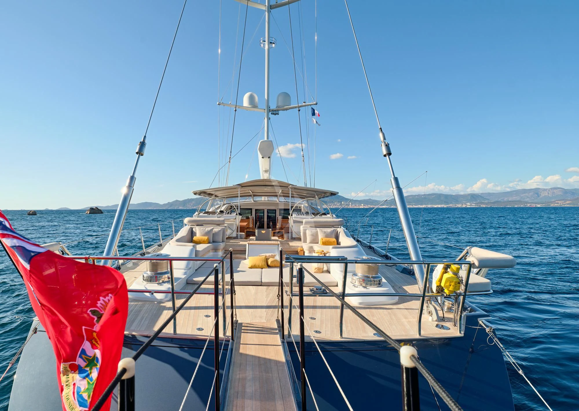 a boat on the water aboard GUILLEMOT Yacht for Sale
