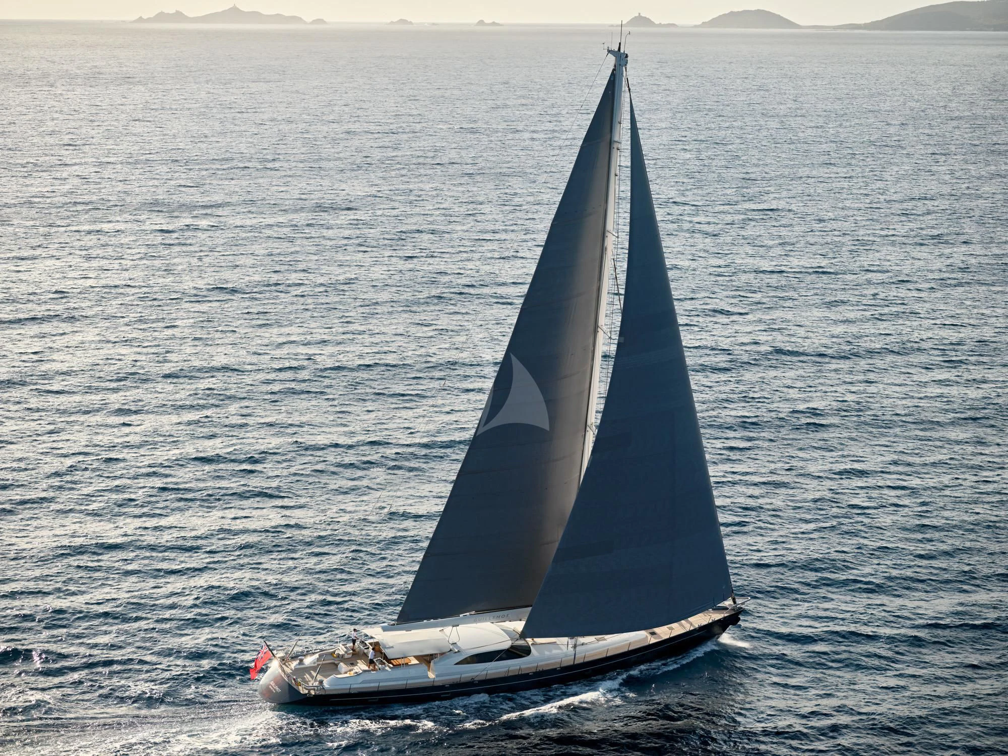 a sailboat on the water aboard GUILLEMOT Yacht for Sale