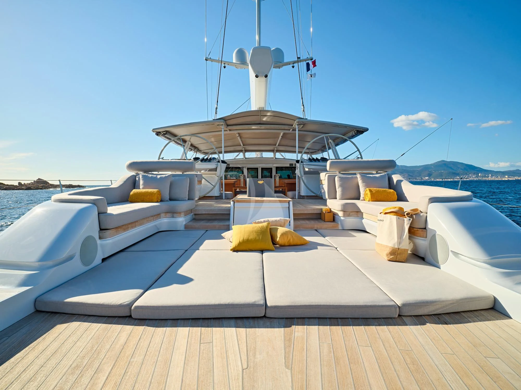 a boat on the water aboard GUILLEMOT Yacht for Sale