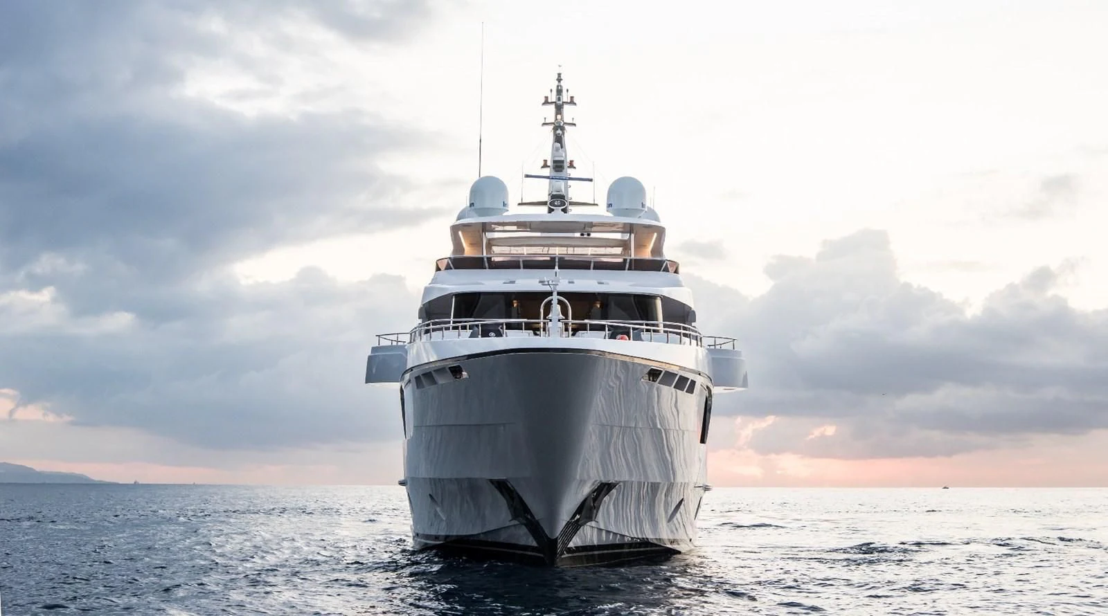 a ship in the water aboard MAJESTY 155 Yacht for Sale