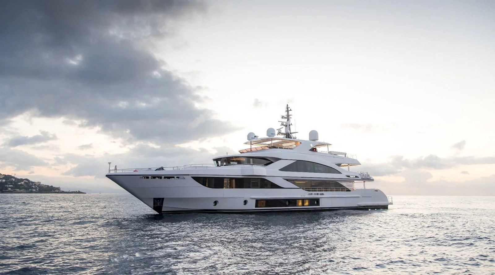 a boat on the water aboard MAJESTY 155 Yacht for Sale