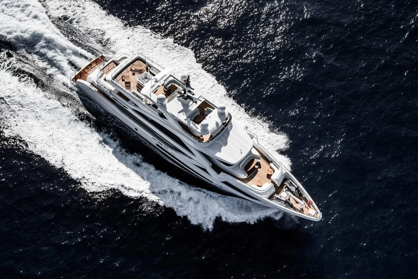 a boat on the water aboard MAJESTY 155 Yacht for Sale
