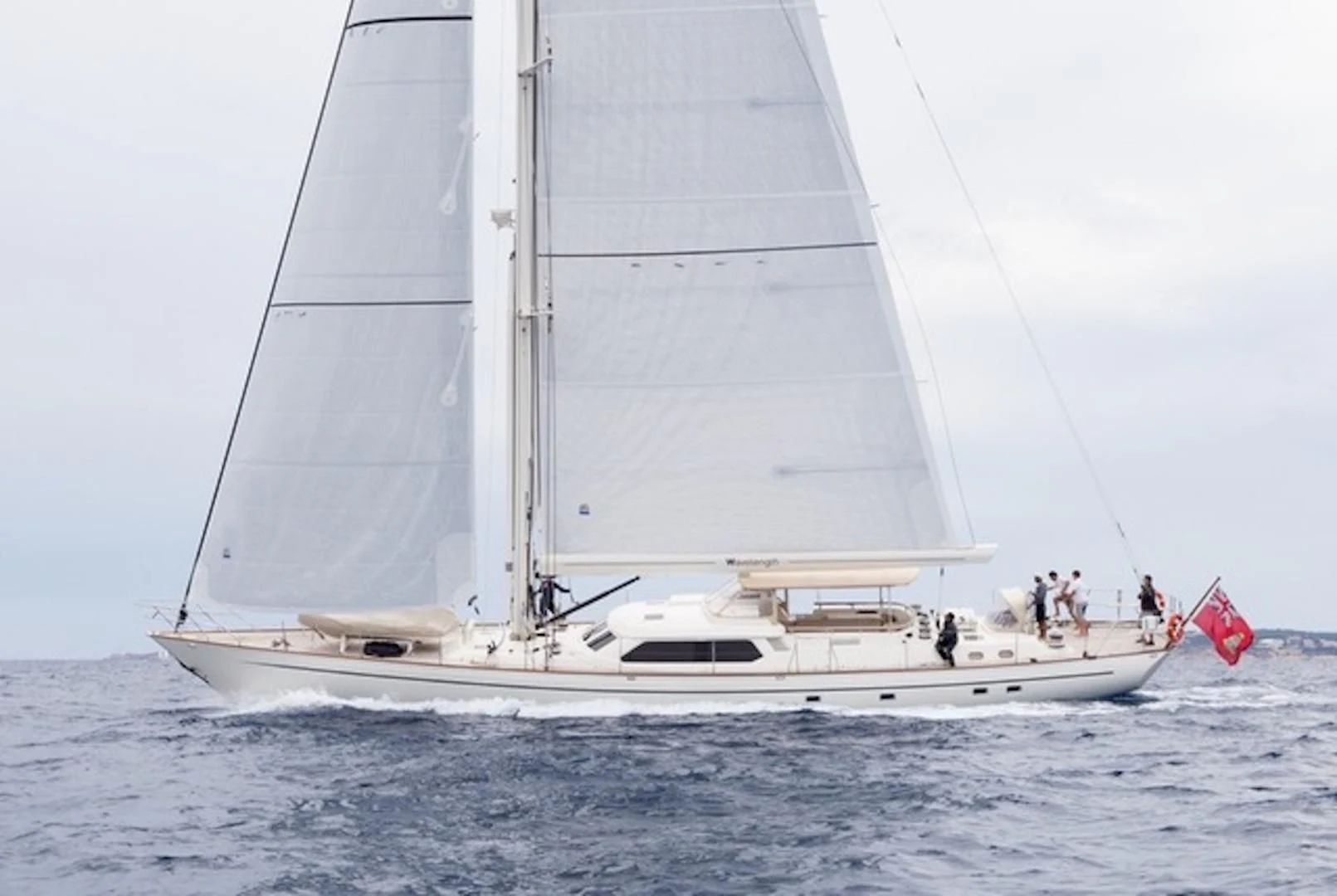 a sailboat on the water aboard WAVELENGTH Yacht for Sale