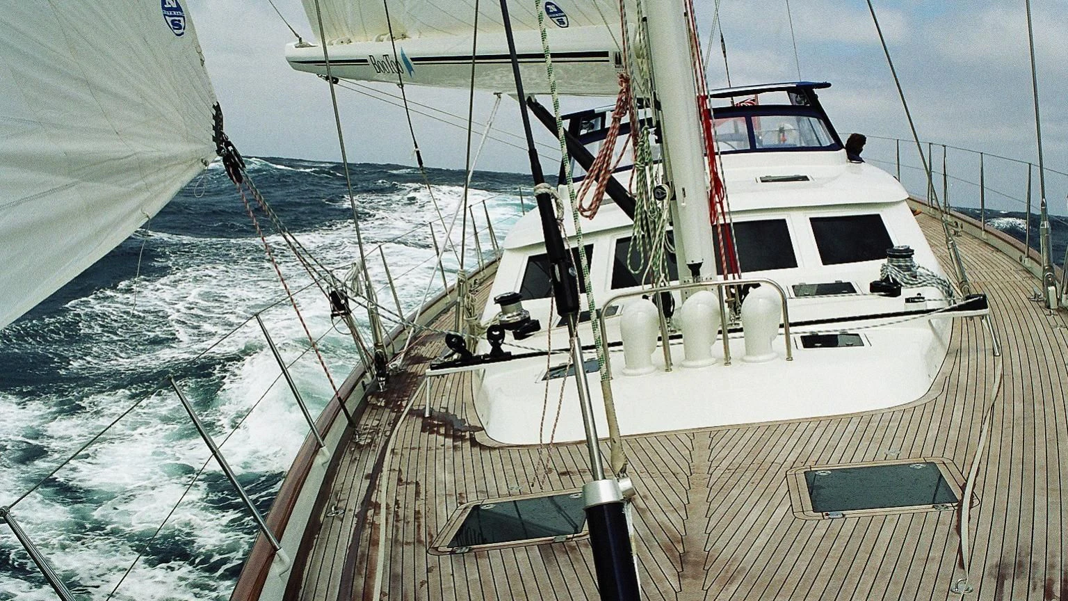 a boat on the water aboard WAVELENGTH Yacht for Sale