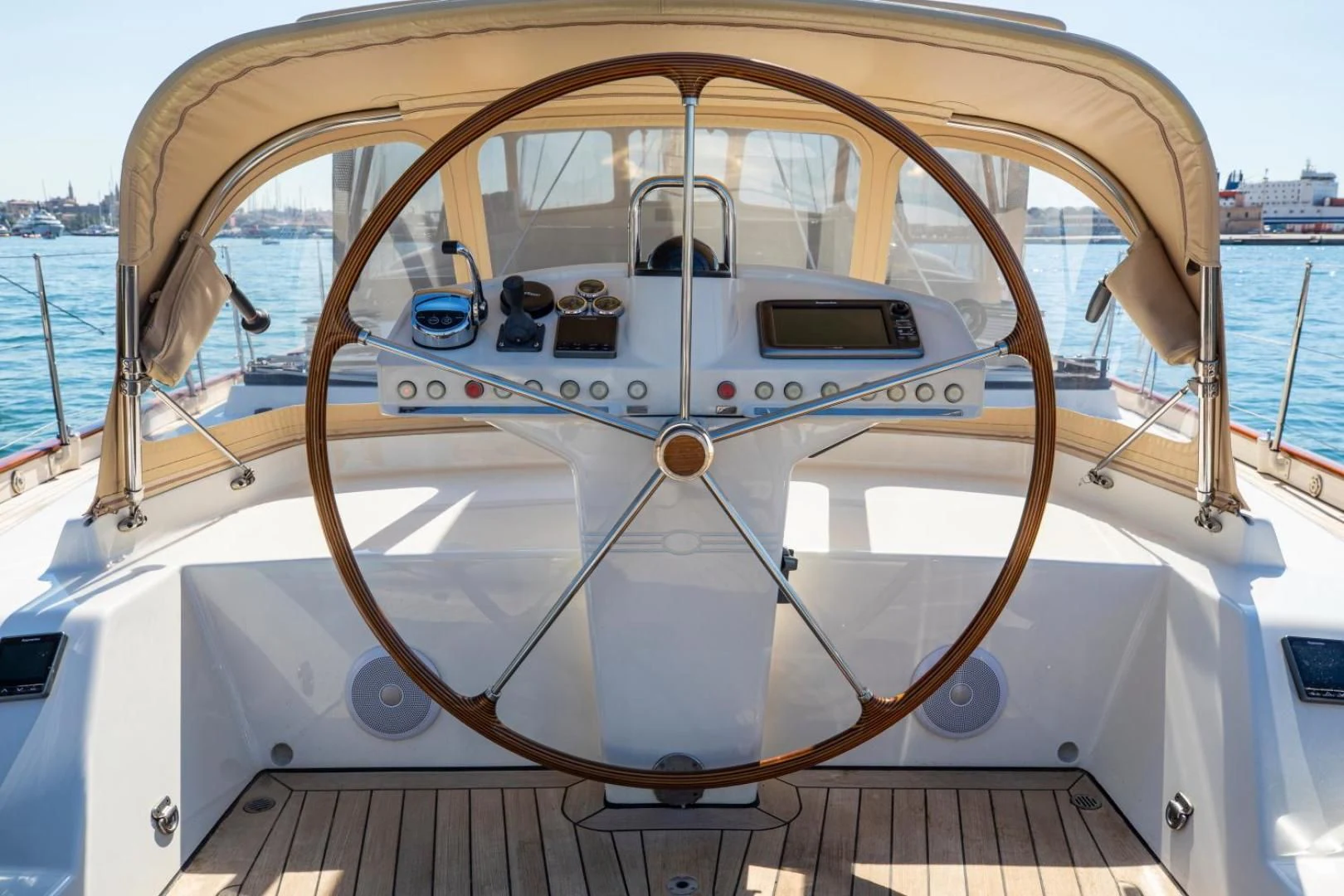 a boat on the water aboard WAVELENGTH Yacht for Sale