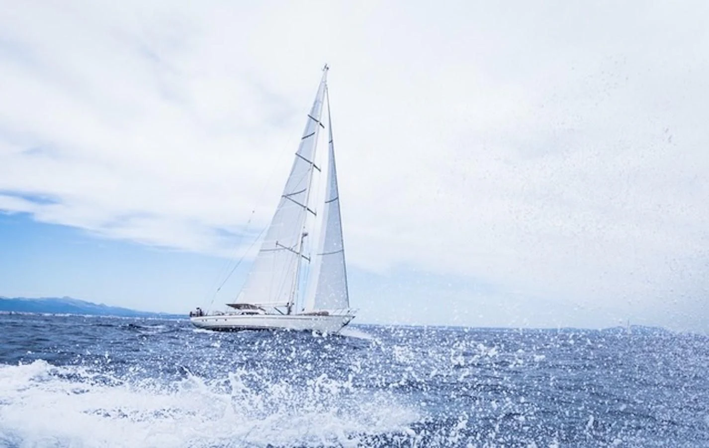a sailboat in the water aboard WAVELENGTH Yacht for Sale