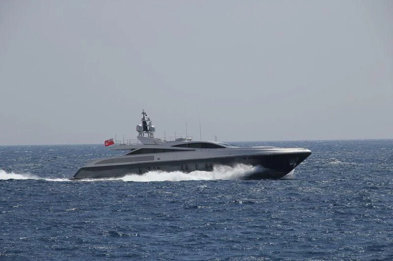 a submarine in the water aboard FLYING DAGGER Yacht for Sale