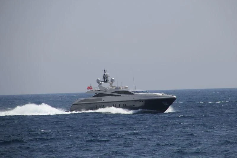 a boat on the water aboard FLYING DAGGER Yacht for Sale