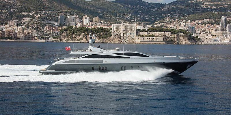 a boat on the water aboard FLYING DAGGER Yacht for Sale