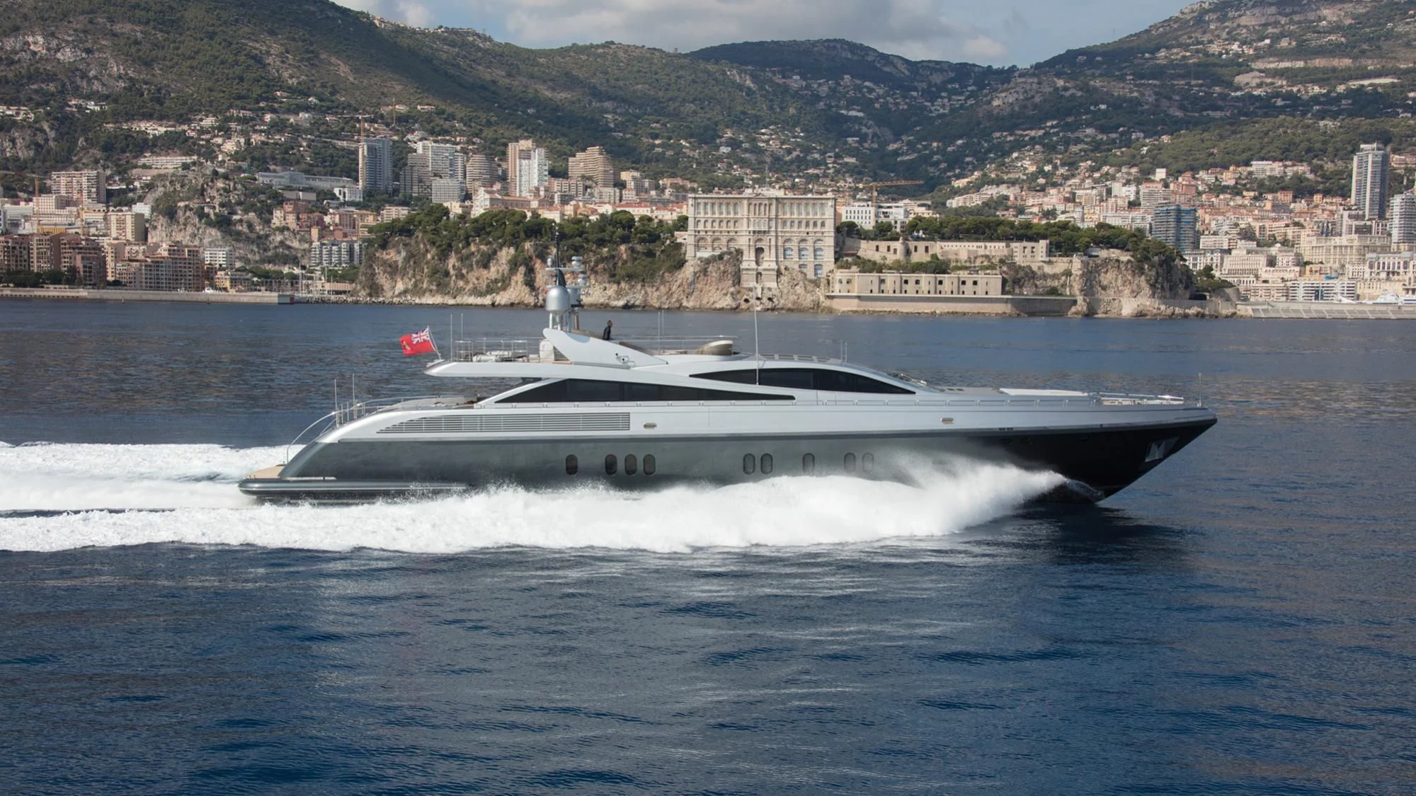 a boat on the water aboard FLYING DAGGER Yacht for Sale