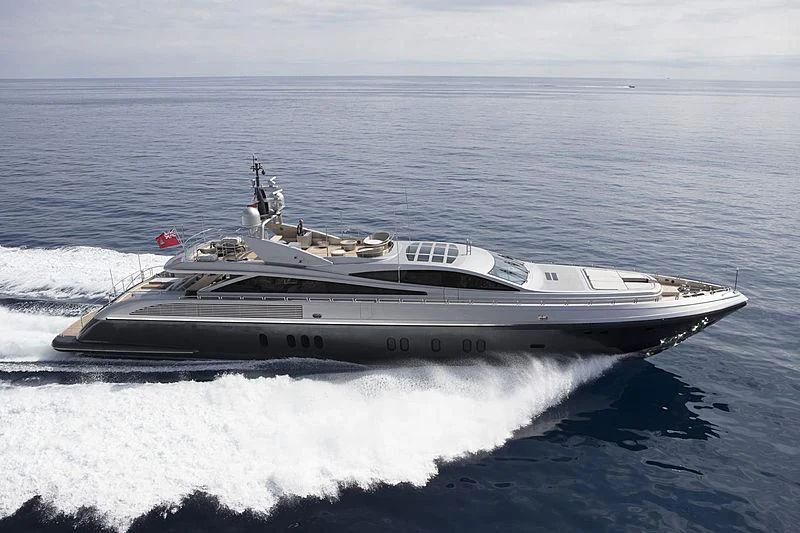 a boat on the water aboard FLYING DAGGER Yacht for Sale