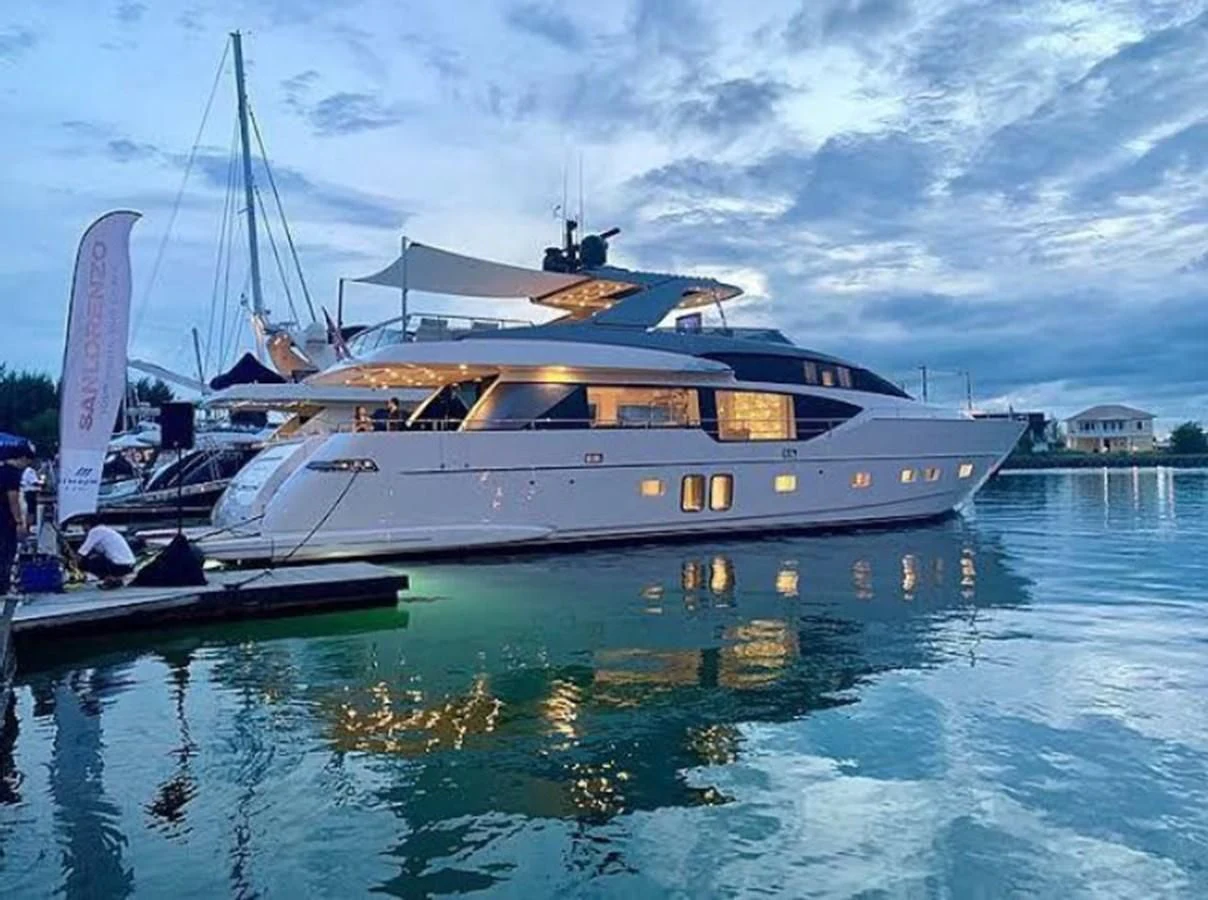 a boat on the water aboard Y2 Yacht for Sale