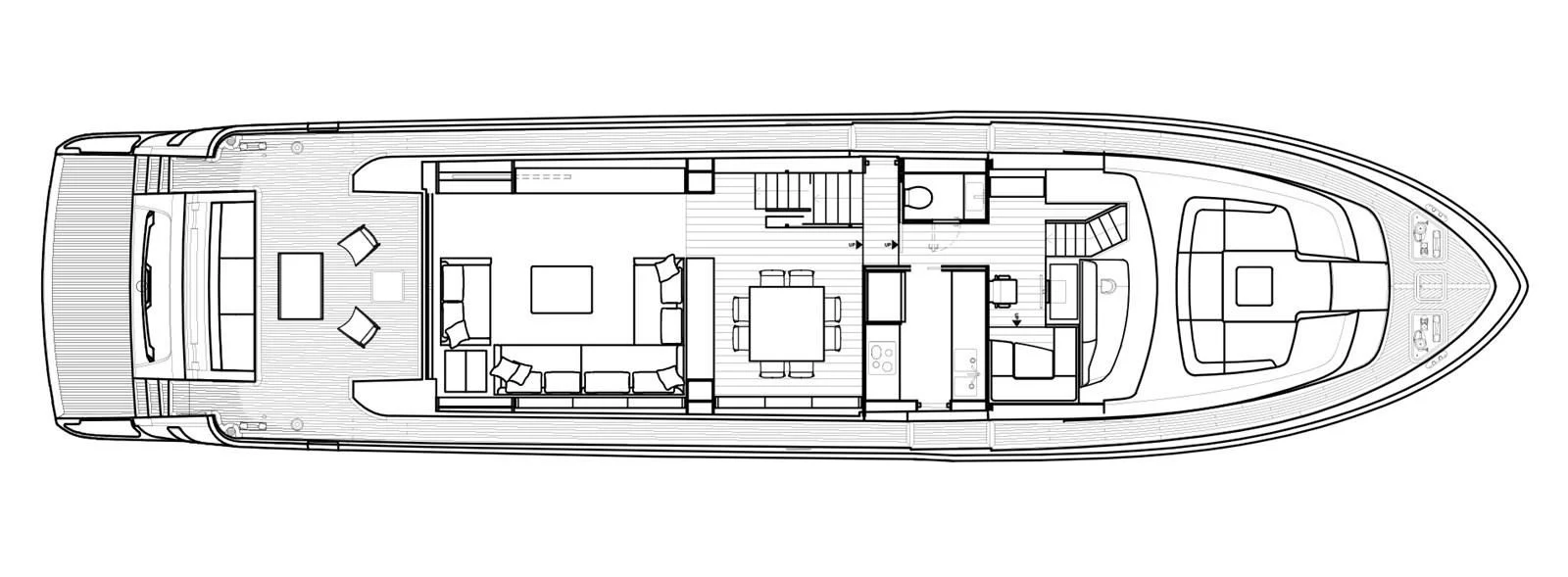 diagram, engineering drawing aboard Y2 Yacht for Sale