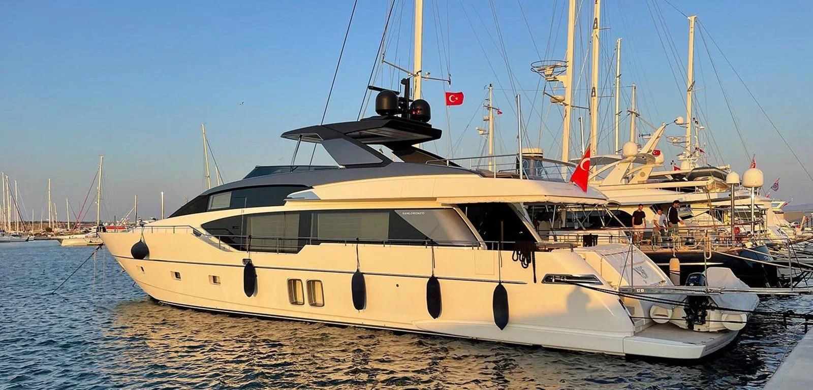 a boat on the water aboard Y2 Yacht for Sale