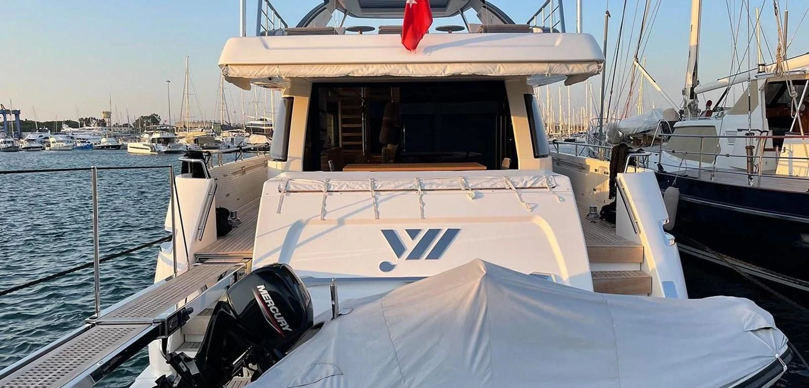 a boat on the water aboard Y2 Yacht for Sale